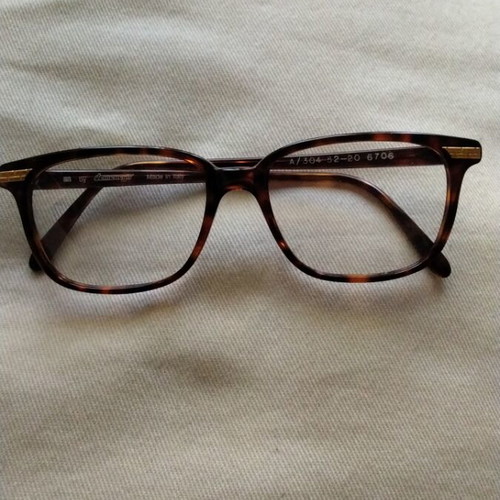 Vintage eyeglass frames set of two, like new, brown tortoise
