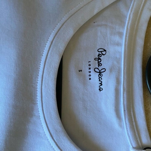 Pepe Jeans women's white long-sleeve shirt small new