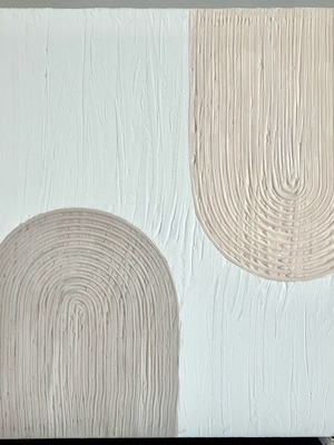 Textured Art painting 80x90cm new, minimal boho style