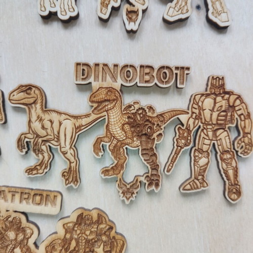 Transformers Beast Wars wooden decoration, 10cm, custom order