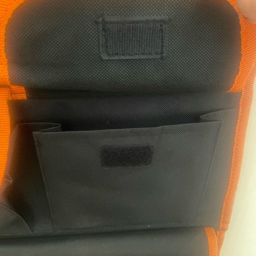 Car seat back organizer like new with 3 pockets and foldable tray