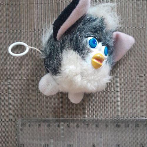 Furby doll used, vibrating with pull string
