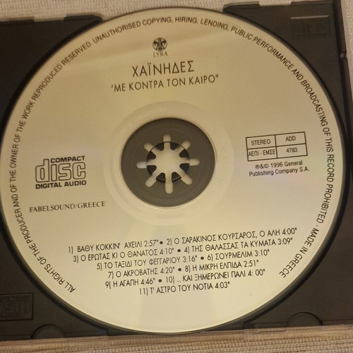 Chainides Me Kontra Ton Kairo CD like new, entechno