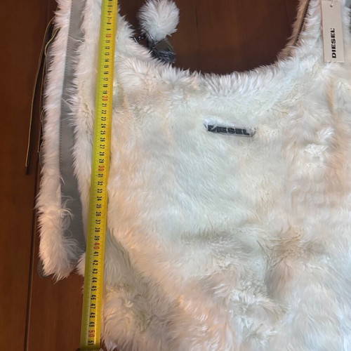 Diesel women's shoulder bag new, vintage Y2K faux fur style