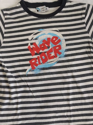 Look at Me kids' T-shirt 128cm/7-8 years like new, black and white