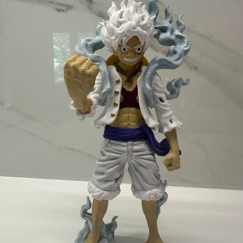 3D Luffy Gear 5 figure new, hand-painted collectible