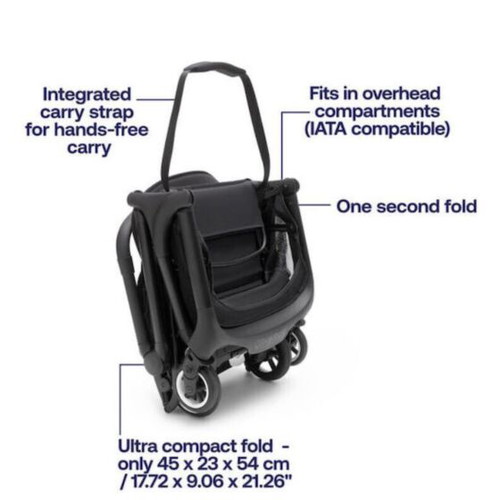 Bugaboo Butterfly Baby Stroller like new, dark blue, lightweight