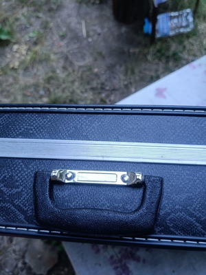 Suitcase like new, black and gray