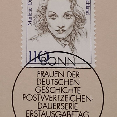 German stamp 1997 with Bonn first day cover