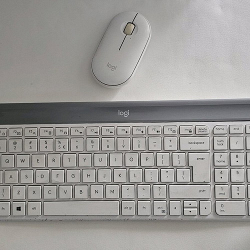 Logitech wireless keyboard and mouse used