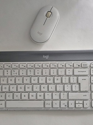 Logitech wireless keyboard and mouse used
