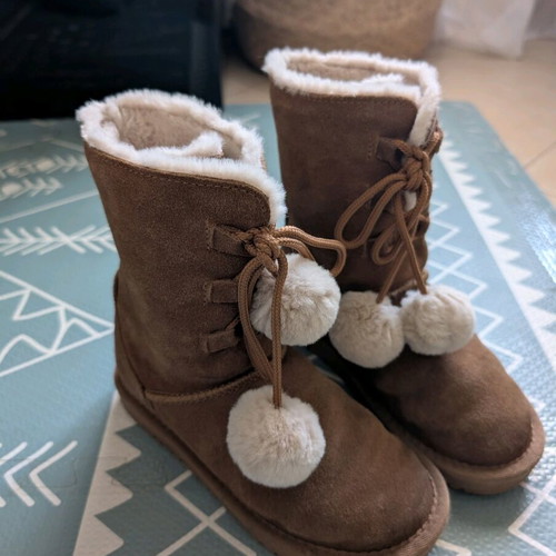 Pepe Jeans boots for girls used, white and beige, size 33