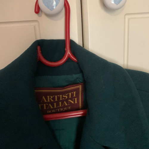 Artisti Italiani mid-length wool jacket with cashmere like new