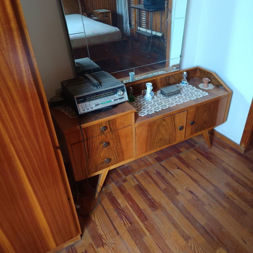 Danish Bedroom Set like new, bed, 2 nightstands, dresser