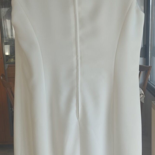 Vintage 90s Cream Mini Dress part of Set, Like New, Size 40 Large
