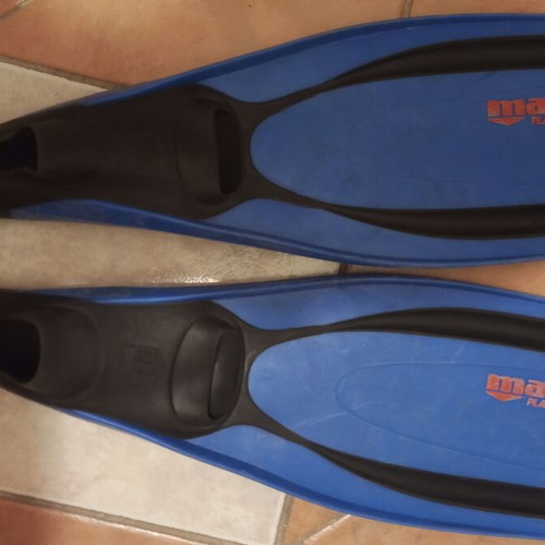 Mares diving fins used, size 40/41, blue