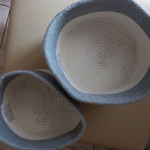 Cotton storage cases set of 2