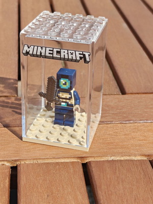 Minecraft LEGO minifigure in display box