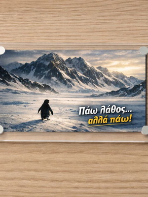 Ακρυλικό μαγνητάκι ψυγείου Viral Penguin Magnet καινούργιο