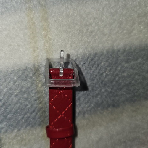 Swatch Strawberry Jam 2003-4 women's watch used, red leather strap