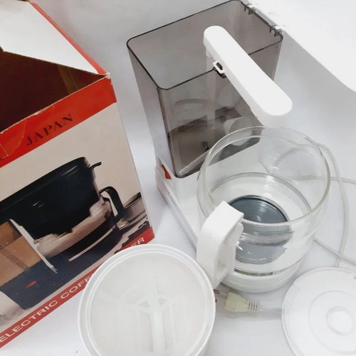 Sunny Electric Coffee Maker like new, white and transparent
