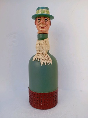 Vintage bottle used with Irish man design