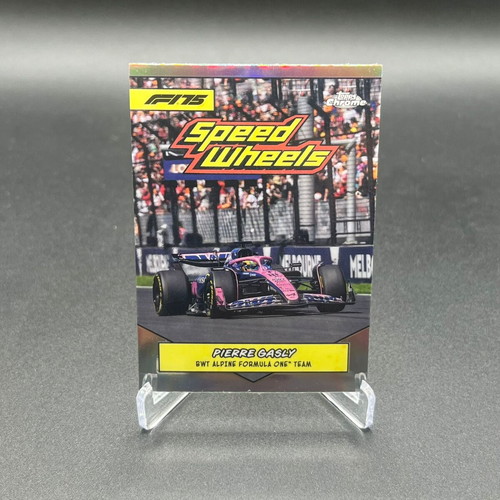 Pierre Gasly BWT Alpine Formula One Team Topps Chrome F1 2025 Speed Wheels Card new