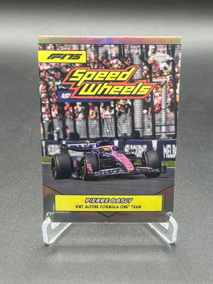Pierre Gasly BWT Alpine Formula One Team Topps Chrome F1 2025 Speed Wheels Card new