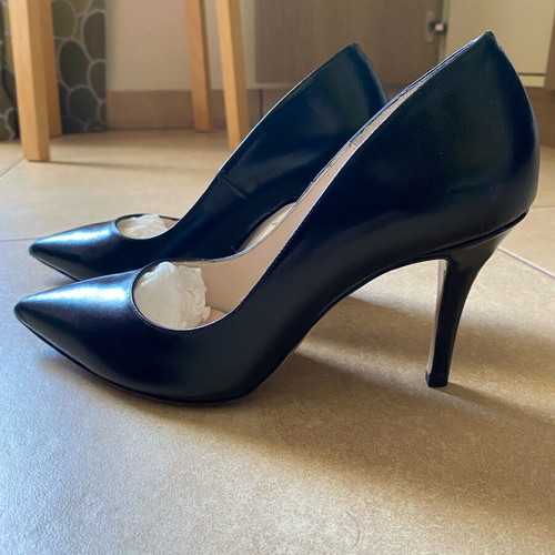 Makis Kotris black leather pumps new No 37