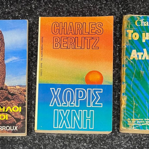 Books with unconventional archaeology theories used, including The Mystery of Atlantis