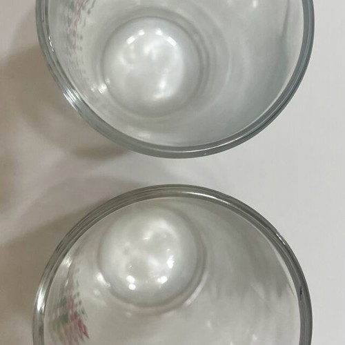 Ouzo Ballerina Mytilene Promotional Glasses set of 2 like new
