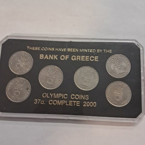 Olympic coins 37α complete 2000, used, Bank of Greece
