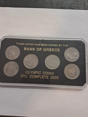 Olympic coins 37α complete 2000, used, Bank of Greece