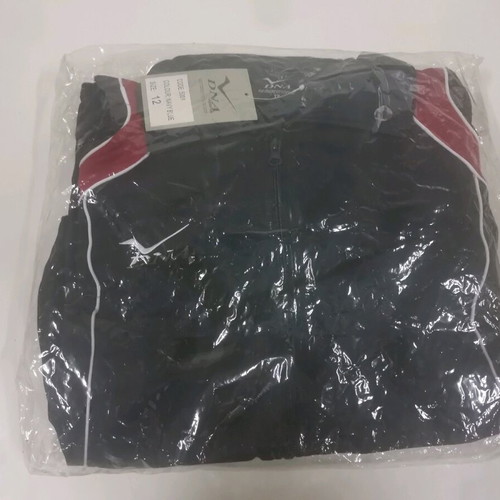 DNA polyester boys' tracksuit new, size 12, blue and red