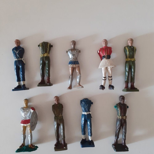 Athena figures used, set of nine