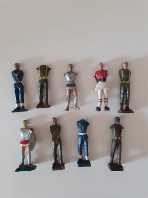 Athena figures used, set of nine