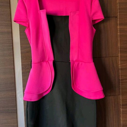 Dress short like new, black and pink, size L