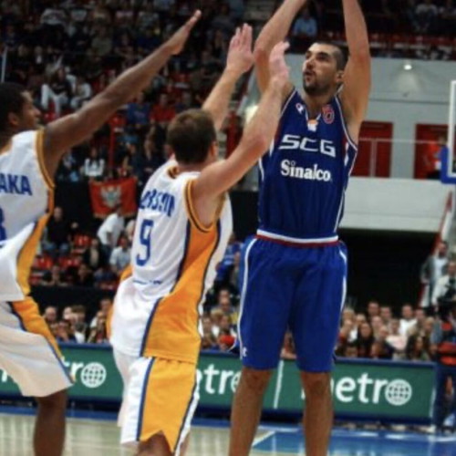 Authentic Serbia National Basketball Team Jersey like new with Predrag Stojakovic appearance
