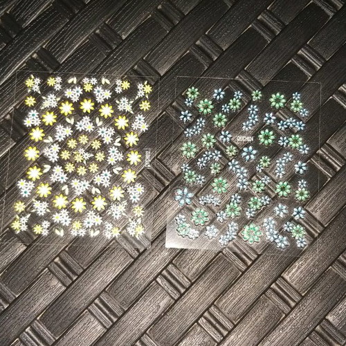 Nail stickers new, 2 sheets with flowers