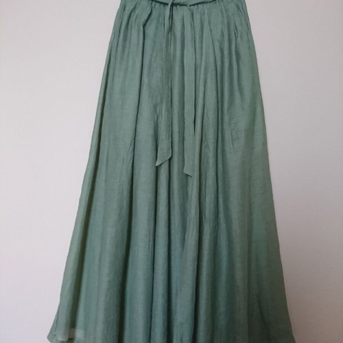 Benetton maxi skirt green size 44 new, summer breathable