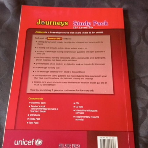 English Teacher's Book Journeys Study Pack like new