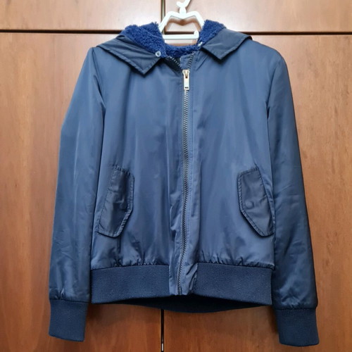 Desiree waterproof jacket with detachable hood like new, blue, sizes S and M