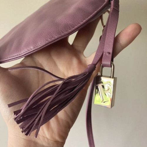 Furla Lilac Heart Crossbody Bag new, genuine leather