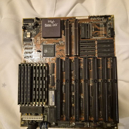 Vintage Intel i486 DX2 motherboard used