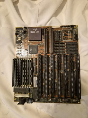 Vintage Intel i486 DX2 motherboard used