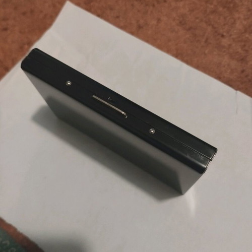 Metal card holder like new, black