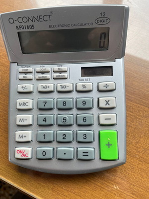 Q-Connect 12-digit calculator KF01605 like new