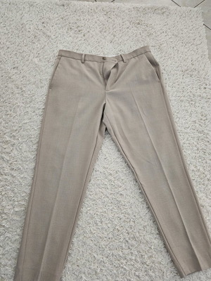 Zara slim fit men's suit trousers beige size 42 like new