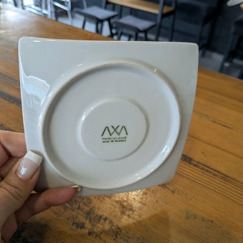 Greek coffee cups and plates new, set of 6 pieces