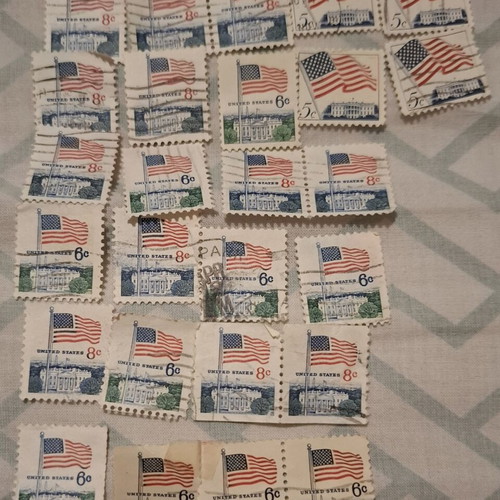 Collection of 26 Used US Commemorative Stamps 1970s-80s